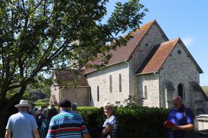 Bishopstone church - start of the tour