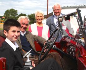 Jack having received his award in style