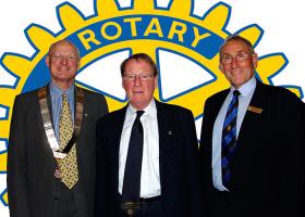 President Crawford Gordon, Dr Ian Richardson, VP Martin Ross