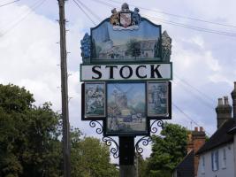 Stock Village Sign
