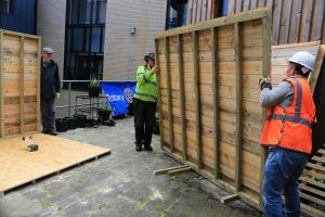 Rotary helps build  school hut