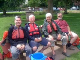 Paddling down the River Wye