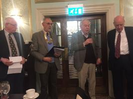 Rotarian Roy Waight was inducted into membership of our club during this meeting.