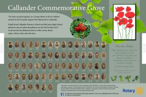 Rotary World War 1 Commemorative Grove