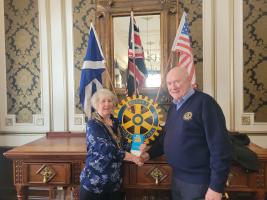 President Ann and Rotarian John waddell