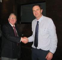 James Burns with Senior Vice President Richard Lloyd