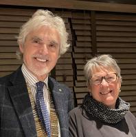 President Mike Schirwing with Janet Kleboe