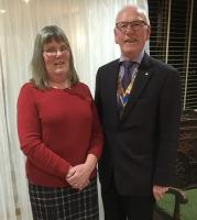 Club Meeting: Monday 11th February Induction Of Jean & Bob Shrubb