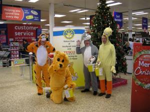 "Children in Need " collection at Tesco store Kew