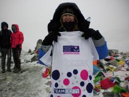 Julie Street at the Everest Base Camp