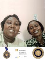 Lucy Mbogo (LHS) and Rtn. Ruth Ndwiga (Embu RC)
