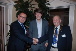 Invasion by King's Lynn Club and Rotaract President