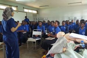 the April 2017 team members at the Ngora Freda Carr Hospital