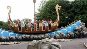 Springfield School pupils enjoy a trip aboard the Viking Ship at Legoland