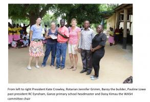 Opening of Latrines at Ganze Primary School