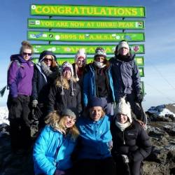 Team UWE 2012 at Uhuru Peak 28th June 2012