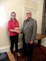 Kim Williams with Rotary Club President Anthony Pearson