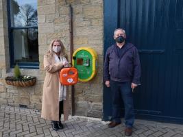Community defibrillator for Washington Village