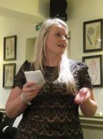Kiree Kermode entertains members at the 2018 Christmas Dinner