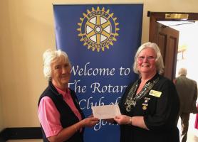Presentation to Kirriemuir Rotary