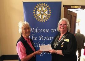 Presentation to Kirriemuir Rotary