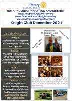 Knight Club newsletter December 2021