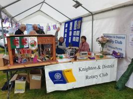 Rotary stall and games at the Knighton Carnival 