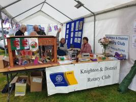 Rotary stall and games at the Knighton Carnival
