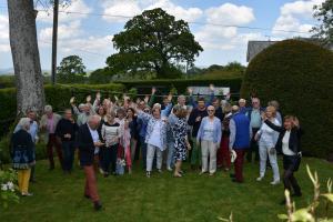 Rotarians, family and friends join together on the 2019 Lisieux Club visit to Somerset. Friends re-united in merriment once again.