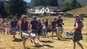 The Gala starts with the children's procession headed by the Kookaburra Drummers