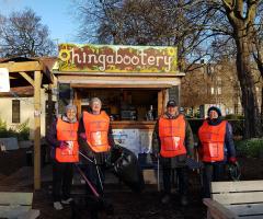 Picking Litter on Leith Links