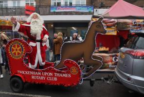 Father Christmas and his sleigh 2020
