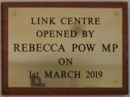 Plaque at the centre