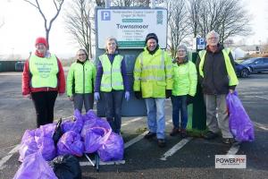 Rotarians helped at a recent Narberth Litter pick.
