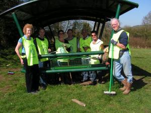 Litter picking in Nailsworth