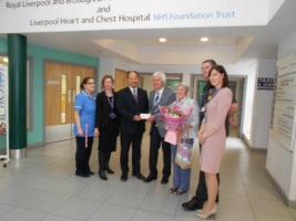 Graham and Marilyn with the team from Liverpool Heart Hospital