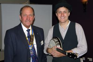 President Roger discusses the finer point of the Ukulele!