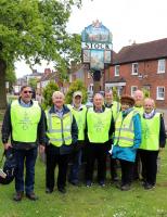 The Team assembles for the walk