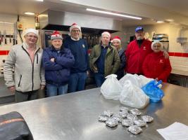 The team are ready to deliver meals