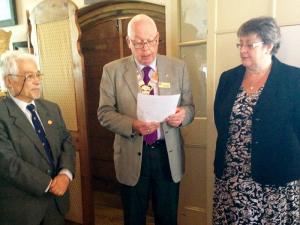 Rotary Club of Oswestry welcomes new members Mrs Sue Leonard and Prof Wagih El Masri.