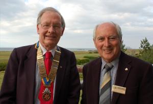 Retiring President Dave Portway and Ken Gordon