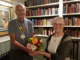 Presentation to outgoing President Lilian Barton