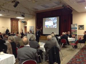 Northwich Neighbourhood Plan Presentation being given by Town Councillor Andrew Cooper