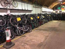 Just some of the bikes collected in Essex on their way to making life easier for people in Africa