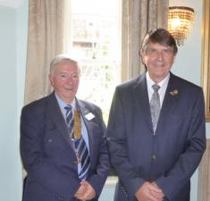 District Governor Peter O'Keefe was the club's guest of honour on 20 August