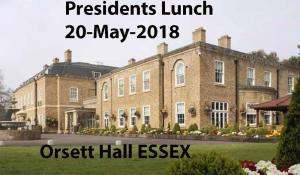 Presidents Lunch - Orsett Hall