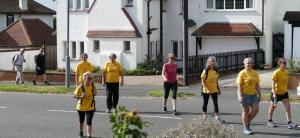 The walkers arriving at Cooden