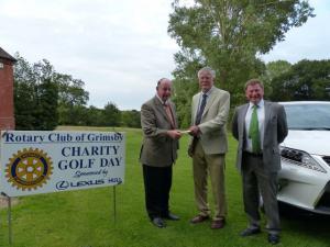 President Gordon, Fred Brown (Harbour Place) and Principle sponsor Steve Kelly (Lexus Hull)