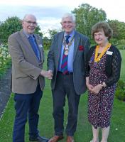 Jim Moorhouse has succeeded David Kaye, seen here with Jim (centre) and President nominee Helen Westmancoat.