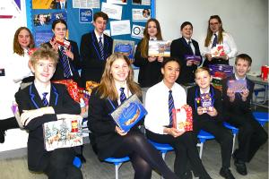 Students from the Vale Academy, Brigg, getting ready to pack parcels.
More pictures below.